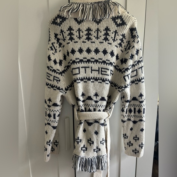 Mother Belted Fringe Cardigan - Picture 3 of 9